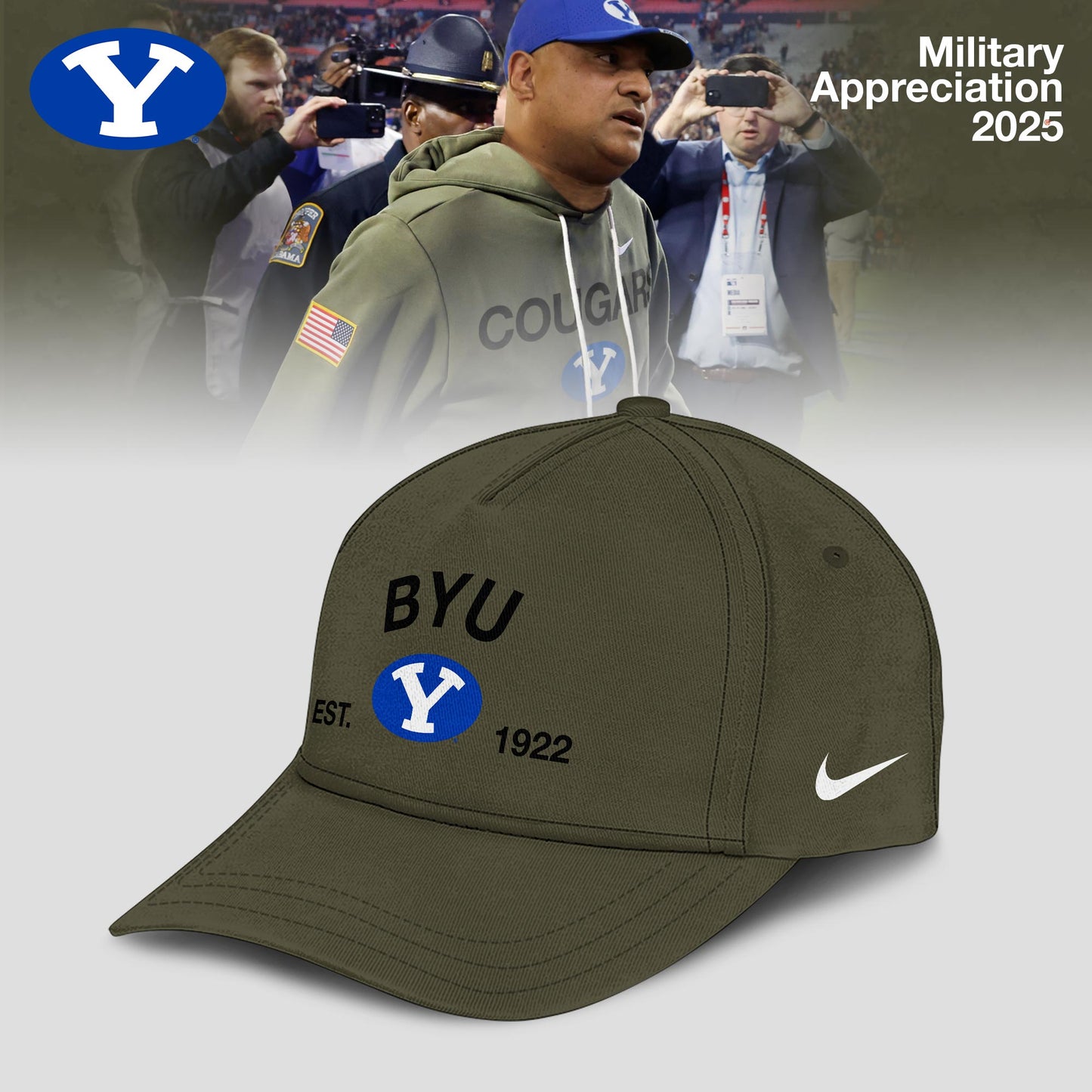 BYU Cougars 2025 Military Appreciation Limited Edition Sweatshirt