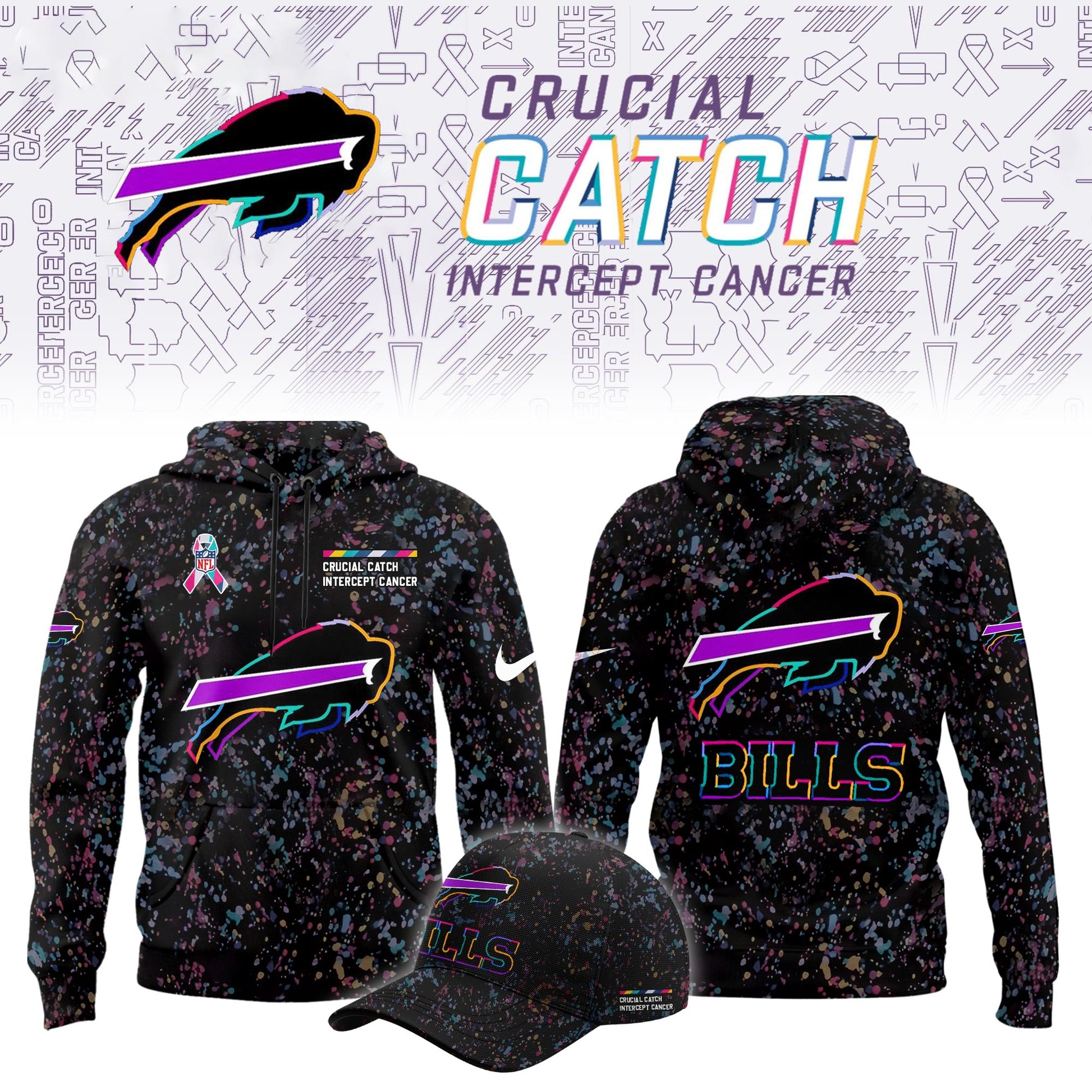 Buffalo Bills Crucial Catch Limited Hoodie