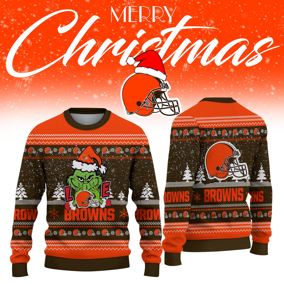 _Cleveland Browns Limited Ugly Christmas Sweaters