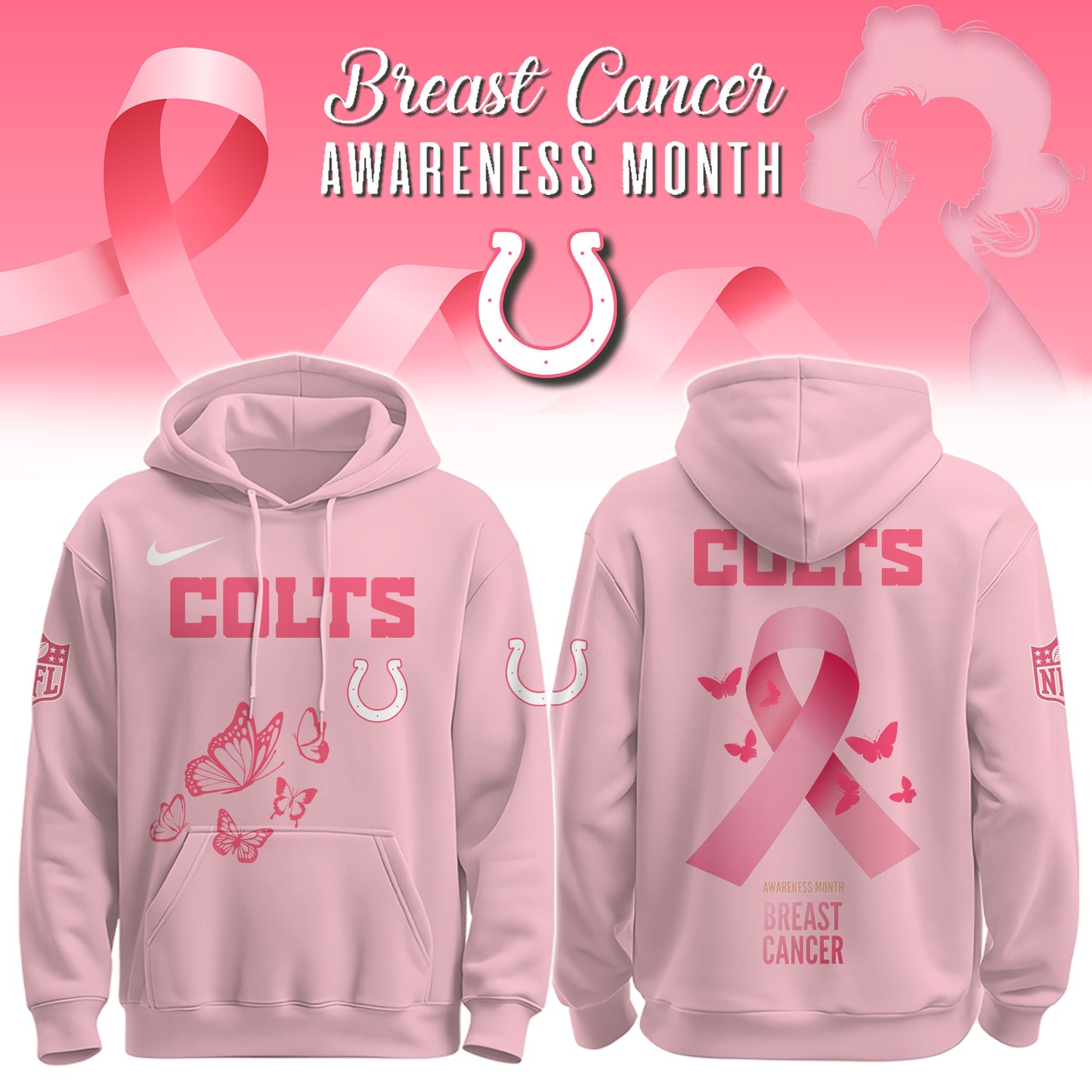 Colts Breast Cancer Awareness Edition Hoodie
