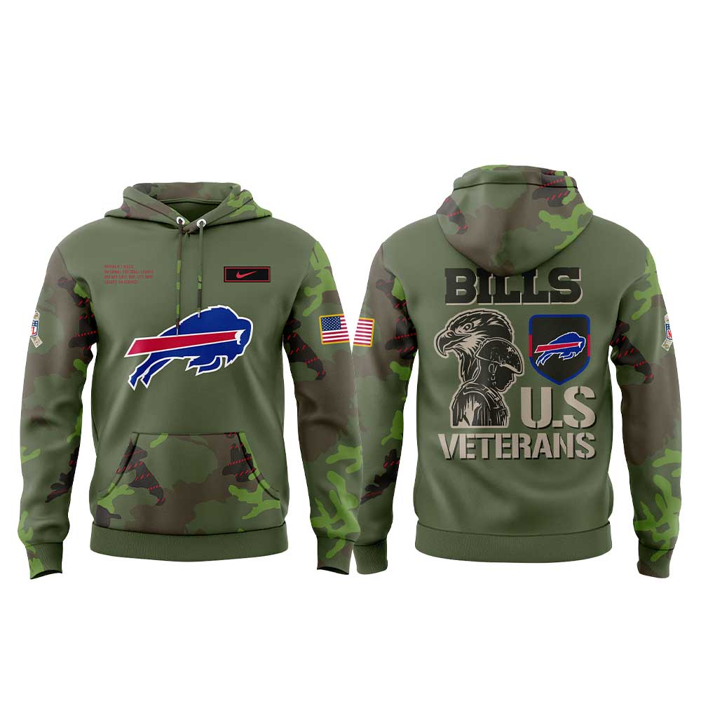 B Bills Military Appreciation Legend 2025 Combo Hoodie