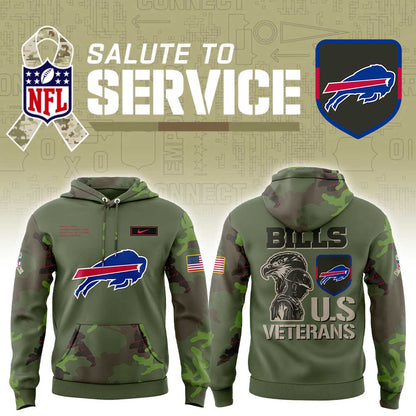 B Bills Military Appreciation Legend 2025 Combo Hoodie