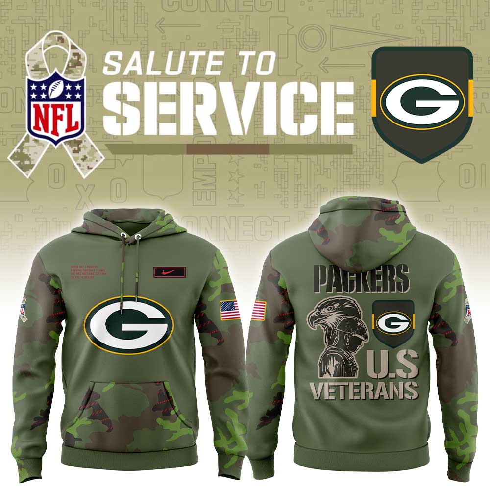GB Packers Military Appreciation Legend 2025 Combo Hoodie