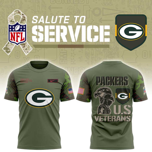 GB Packers Military Appreciation Legend 2025 Combo Shirt