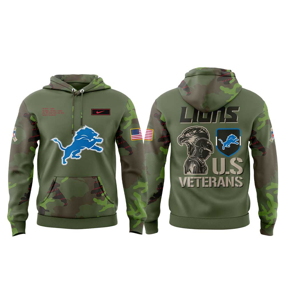 D Lions Military Appreciation Legend 2025 Combo Hoodie