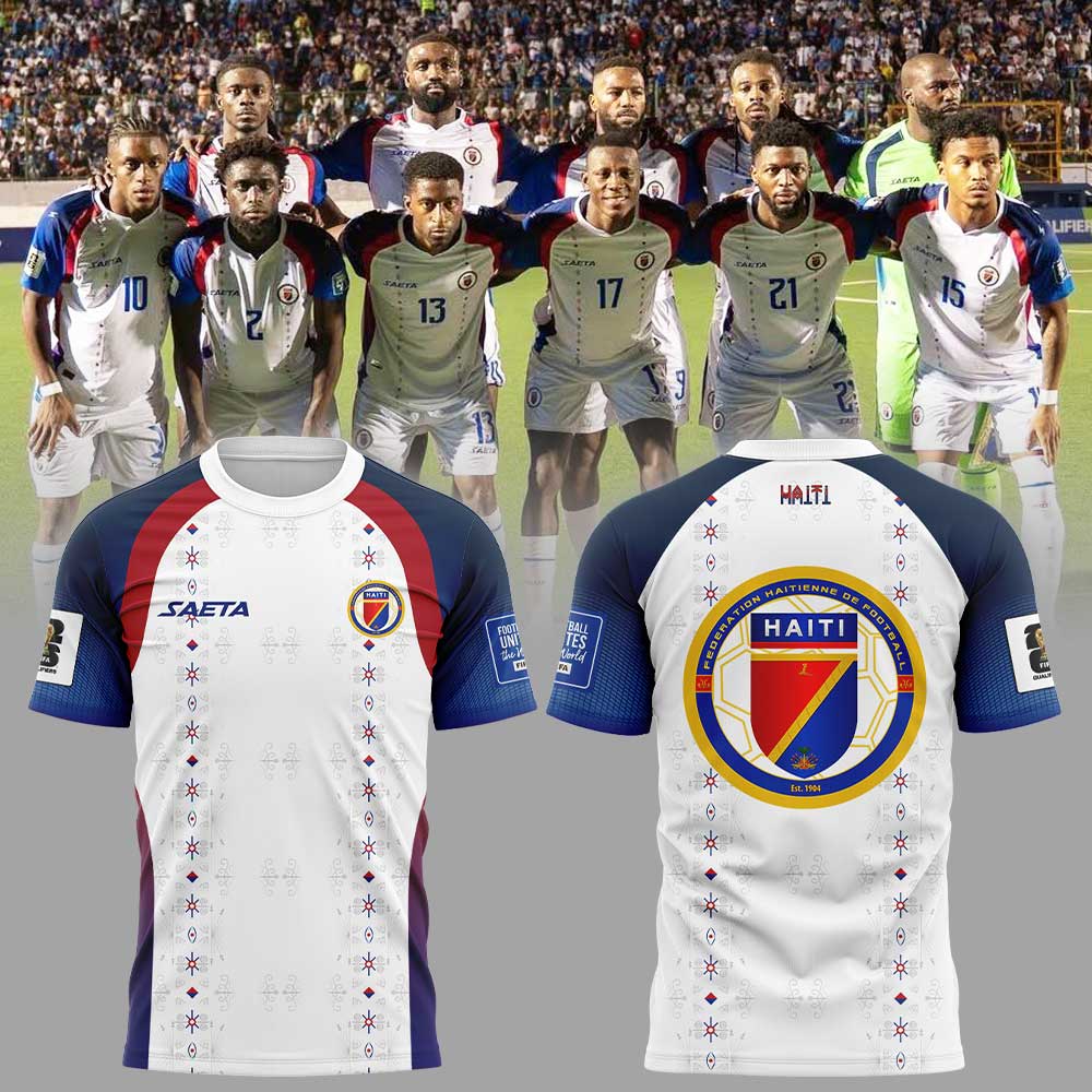 Haïtienne De Football 2026 World Cup Collection Combo White Shirt