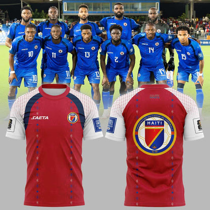 Haïtienne De Football 2026 World Cup Combo Red Shirt