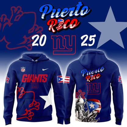 . NY Giants Puerto Rico Heritage Limited Combo Hoodie