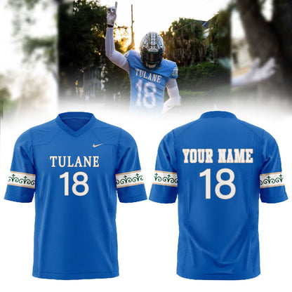 .Tulane Football Our First City Edition Uniform 2025 Combo Jersey Custom Name, Number For Fans