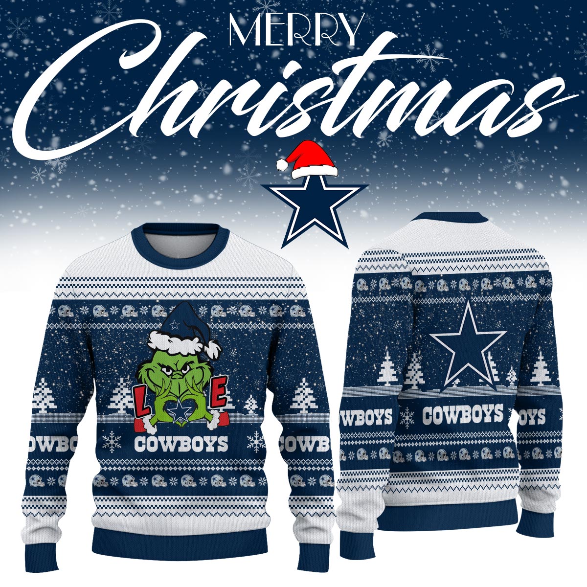 _Dallas Cowboys Limited Ugly Christmas Sweaters