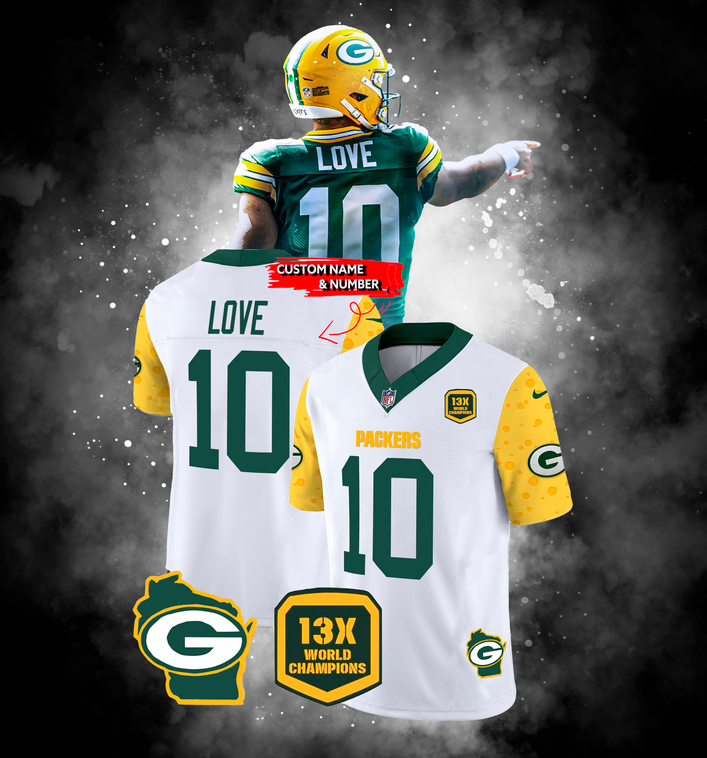 Green Bay Packers New Jersey For Fan 2025 - V3