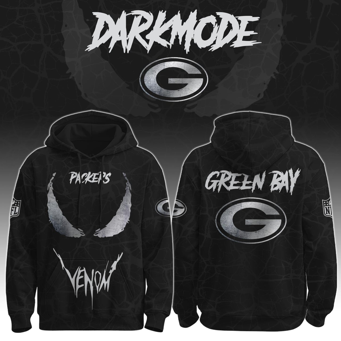 Packers x Venom Darkness Hoodie
