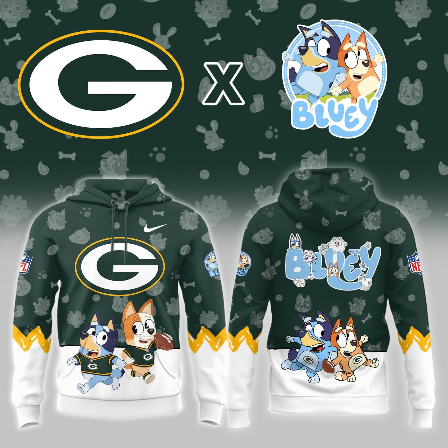 GB.Packers x Bluey Night Limited Hoodie