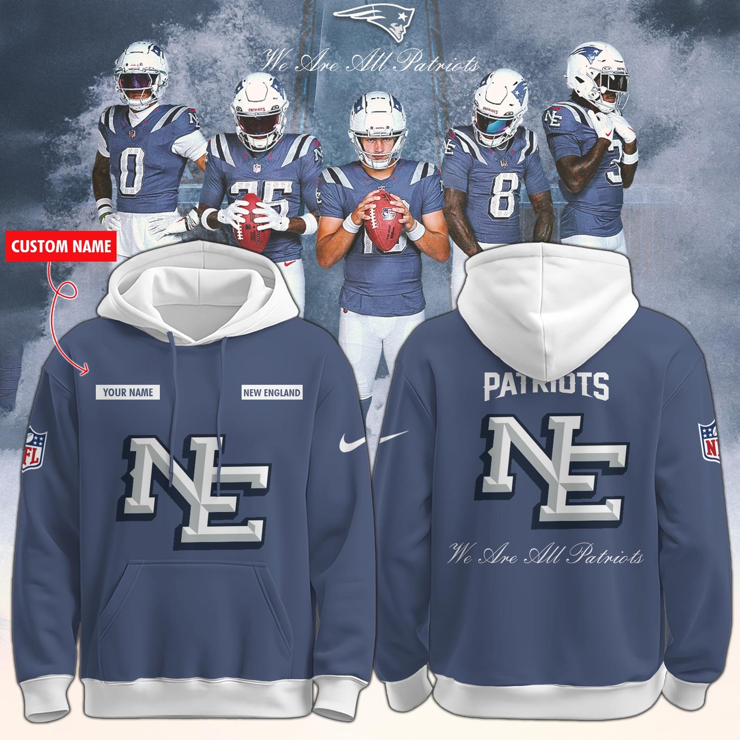 Sale! Sale! New England Patriots x Rivalries “Nor’Easter” Hoodie Limited Edition. Selling Out Fast!