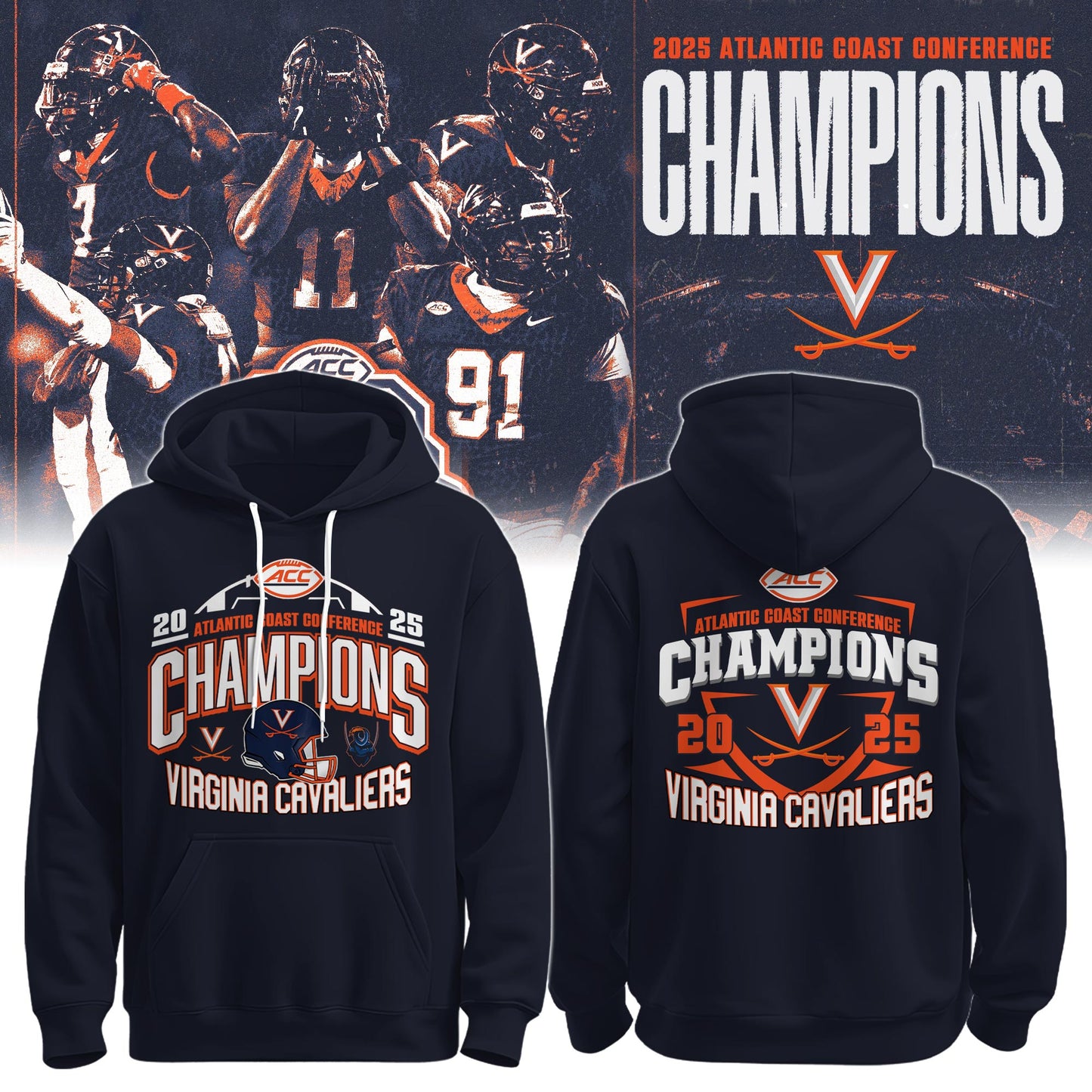 _Virginia Football 2025 ACC Champs Hoodie