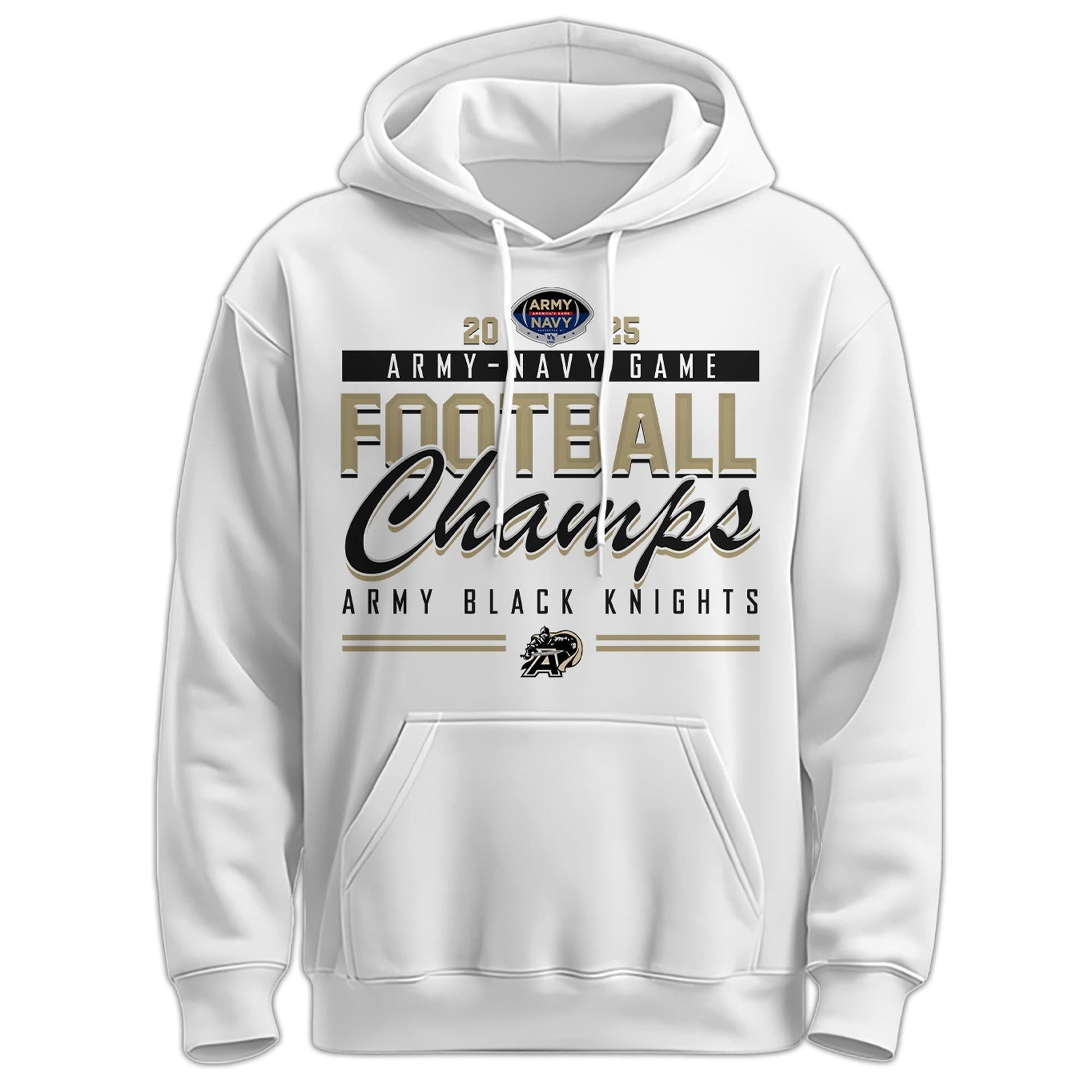 Army Champion White Hoodie + Unisex Limited Style