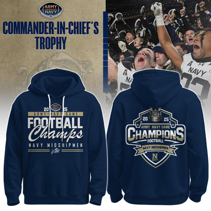 Navy Champions White Hoodie + Unisex Limited Style