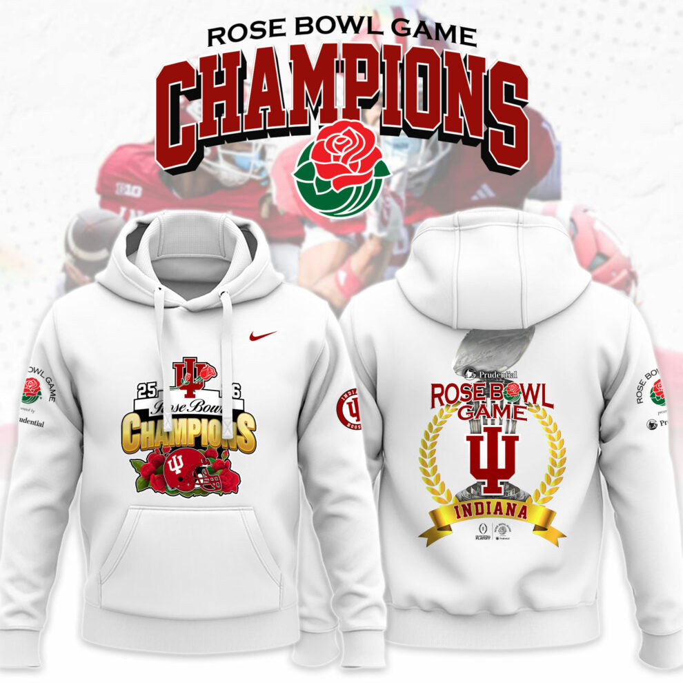 Indiana Hoosiers 2026 Rose Bowl Champions Limited Hoodie