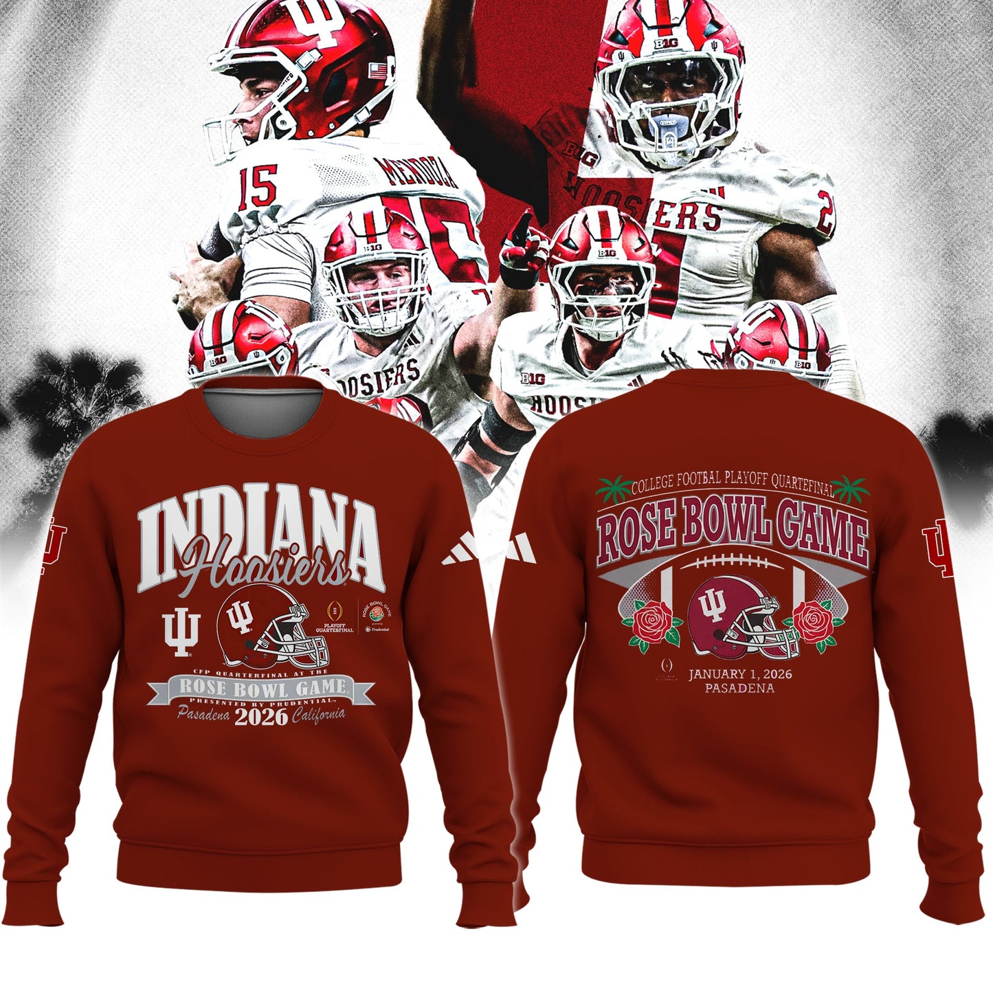 Indiana Hoosiers 2026 Rose Bowl Limited Sweatshirt