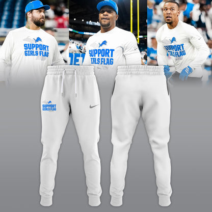 _ .Detroit Lions “Support Girls Flag” Limited Edition Sweatshirt