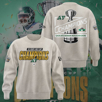 Limited Edition Roughriders 2025 Grey Cup Champions Sweatshirt-KC11172522