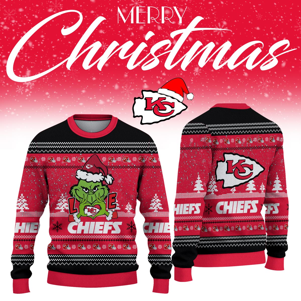 _Kansas City Chiefs Limited Ugly Christmas Sweaters