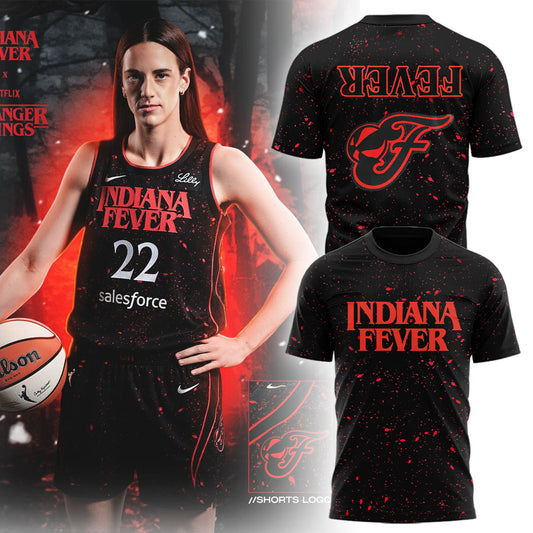 Indiana Fever x Stranger Things Rebel Swingman 2025 T-Shirt