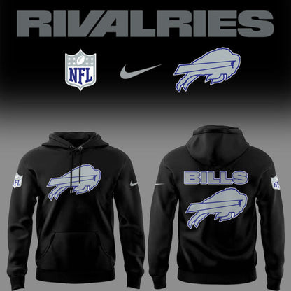 Limited Edition Bills Football Rivalries Teaser Logo Black Hoodie