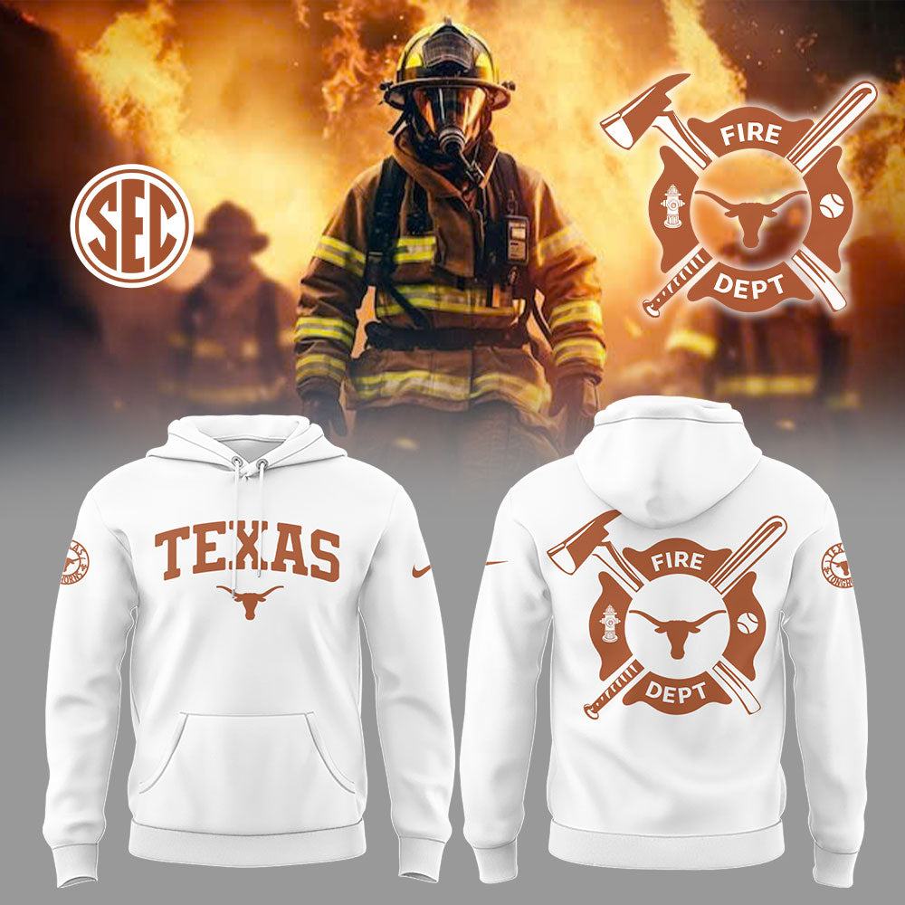 Texas Longhorns x Firefighter Appreciation Night Hoodie-LL250315002