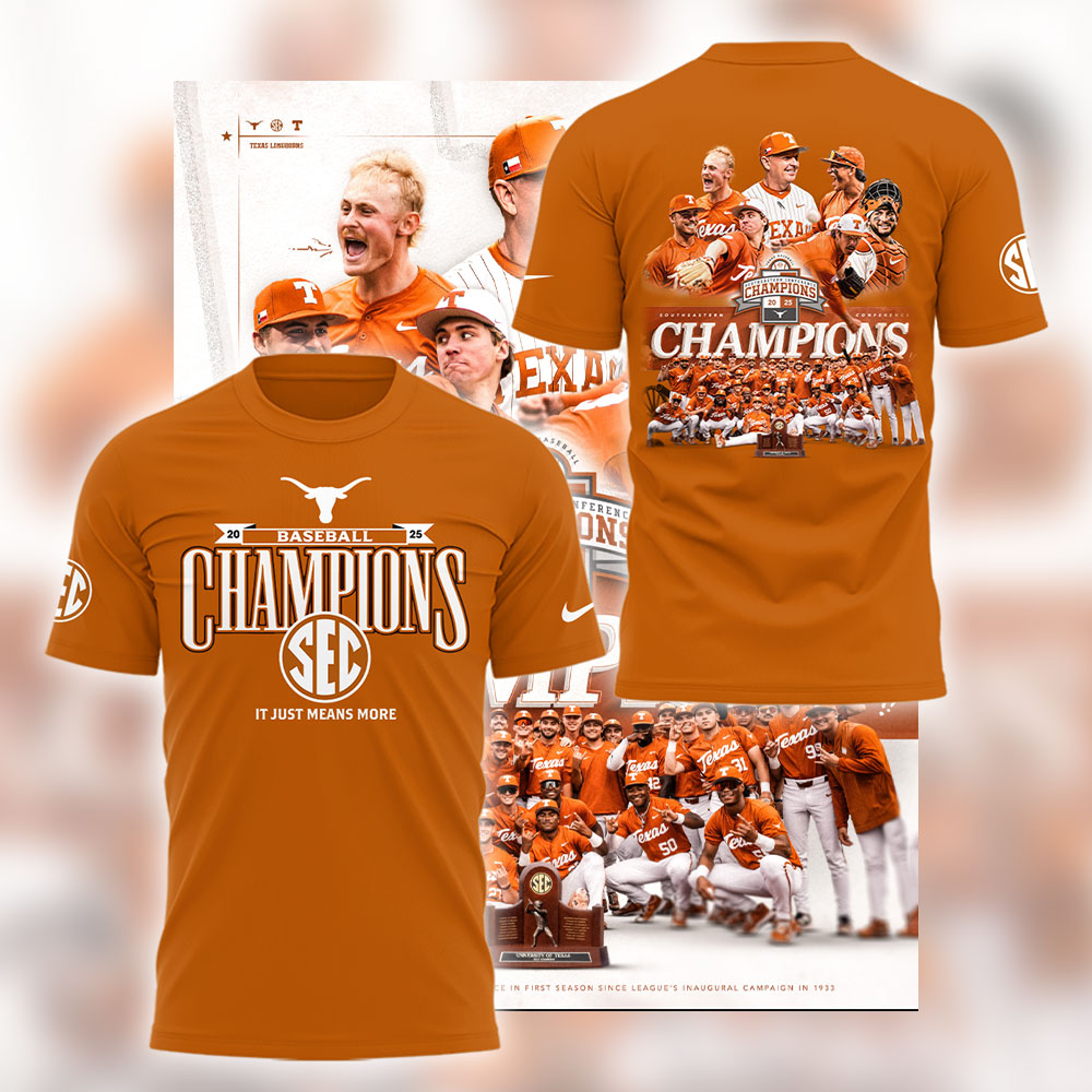 Limited EditonTexas Baseball x SEC CHAMPIONS TShirt-LL250516009