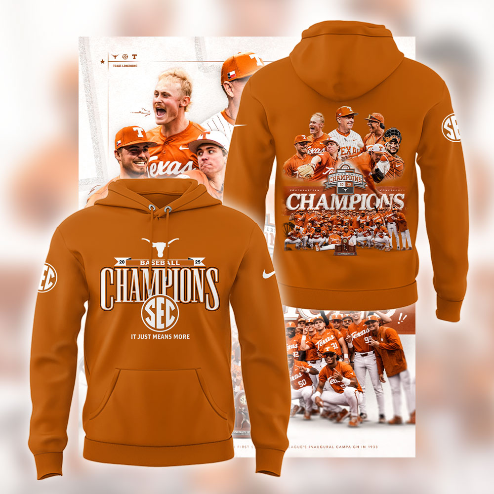 Limited EditonTexas Baseball x SEC CHAMPIONS Hoodie-LL250516010