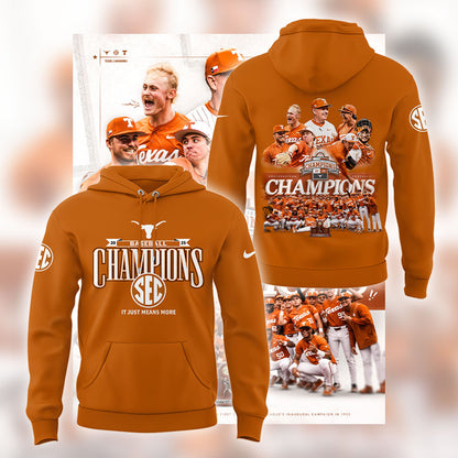 Limited EditonTexas Baseball x SEC CHAMPIONS Hoodie-LL250516010