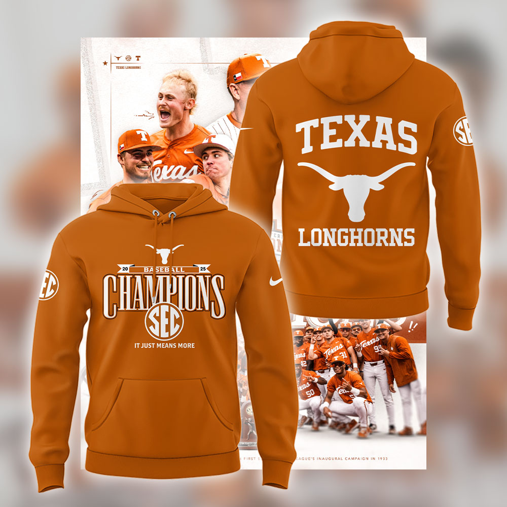 Limited EditonTexas Baseball x SEC CHAMPIONS Hoodie-LL250516012