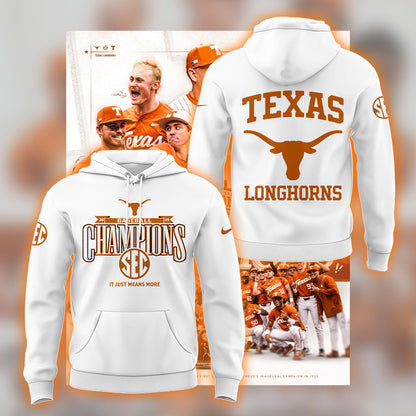 Limited EditonTexas Baseball x SEC CHAMPIONS Hoodie-LL250516015
