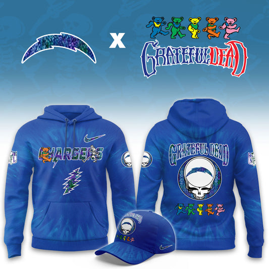 _Los Angeles Chargers Grateful Dead Limited Hoodie