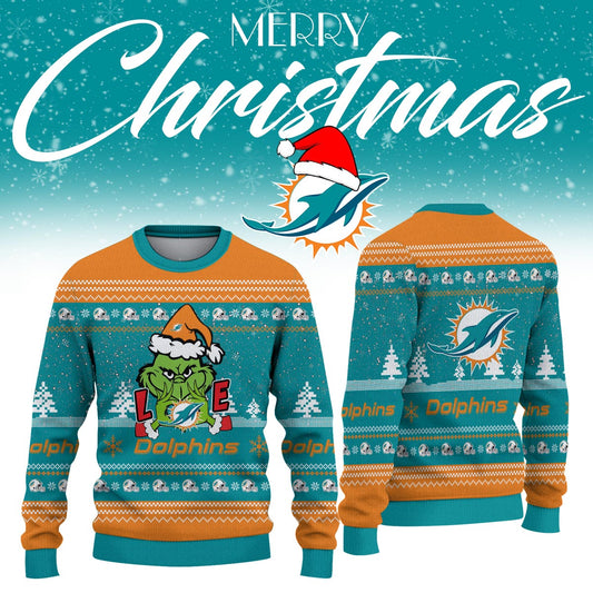 _Miami Dolphins Limited Ugly Christmas Sweaters
