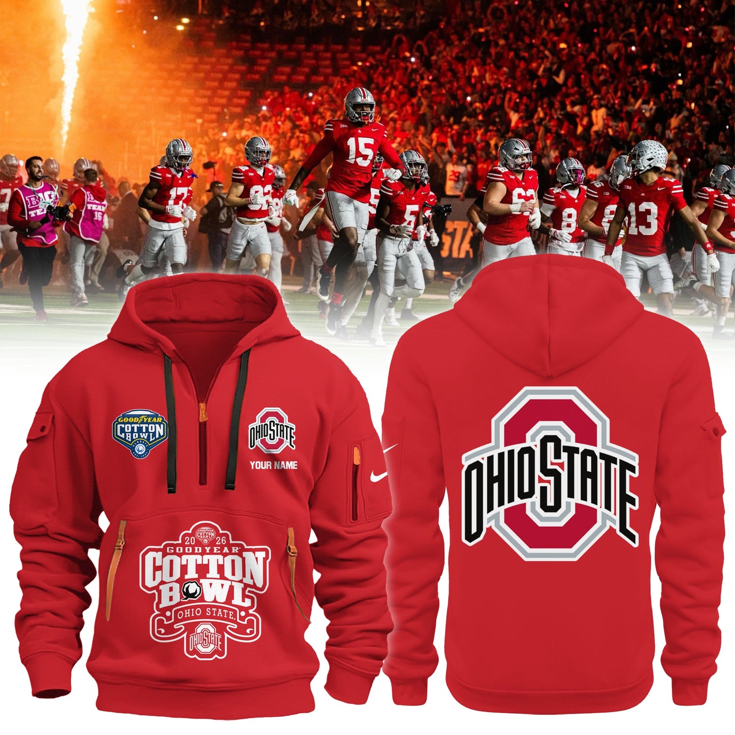 Ohio State Buckeyes 2026 Goodyear Cotton Bowl Limited New Hoodie