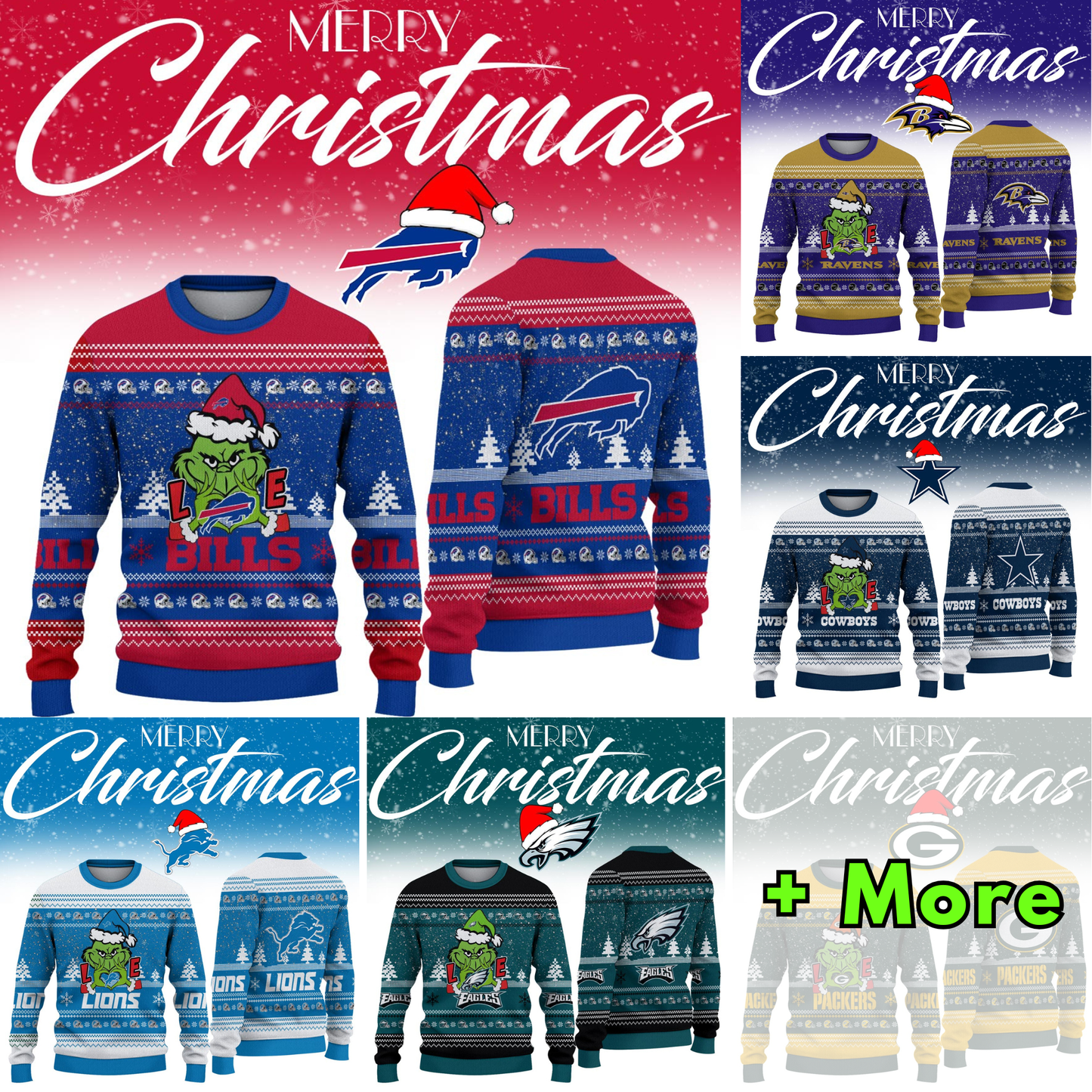 Limited Ugly Christmas Sweaters - Full Team 2025
