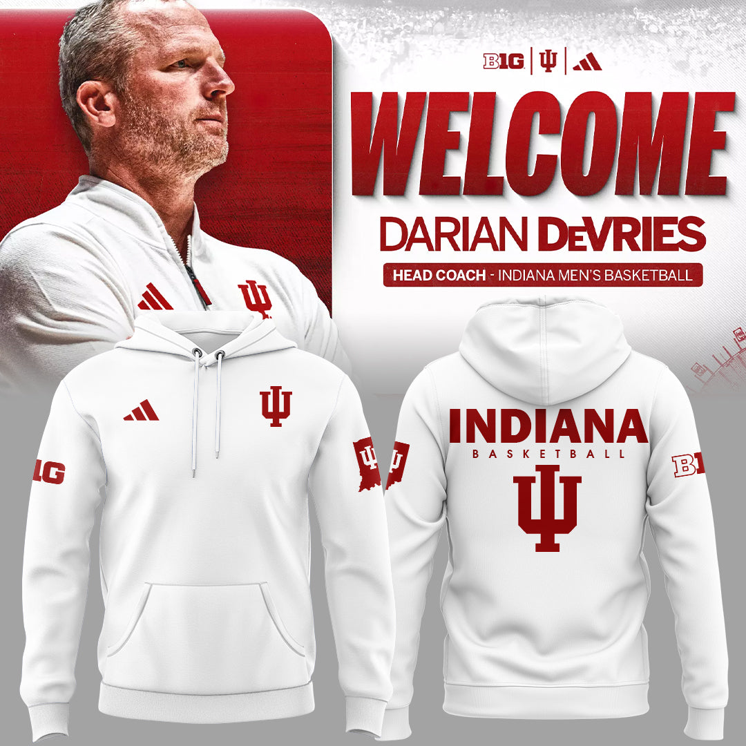 Limited Edition Coach Darian DeVries Indiana Men's Basketball Hoodie-ND03202539