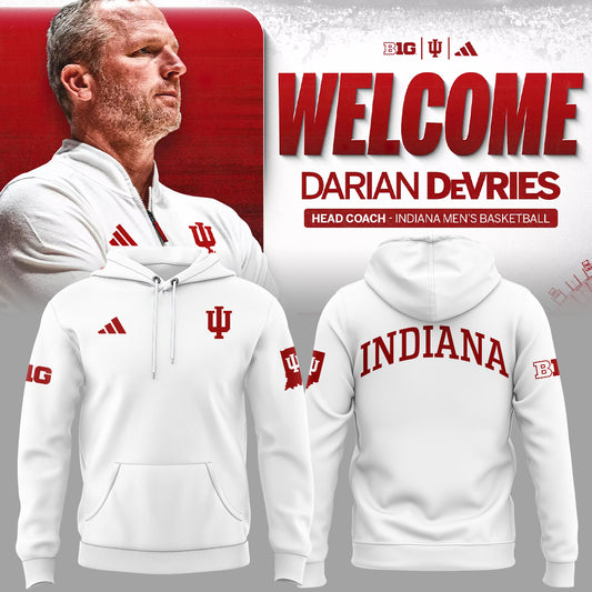 Limited Edition Coach Darian DeVries Indiana Men's Basketball Hoodie-ND03202540