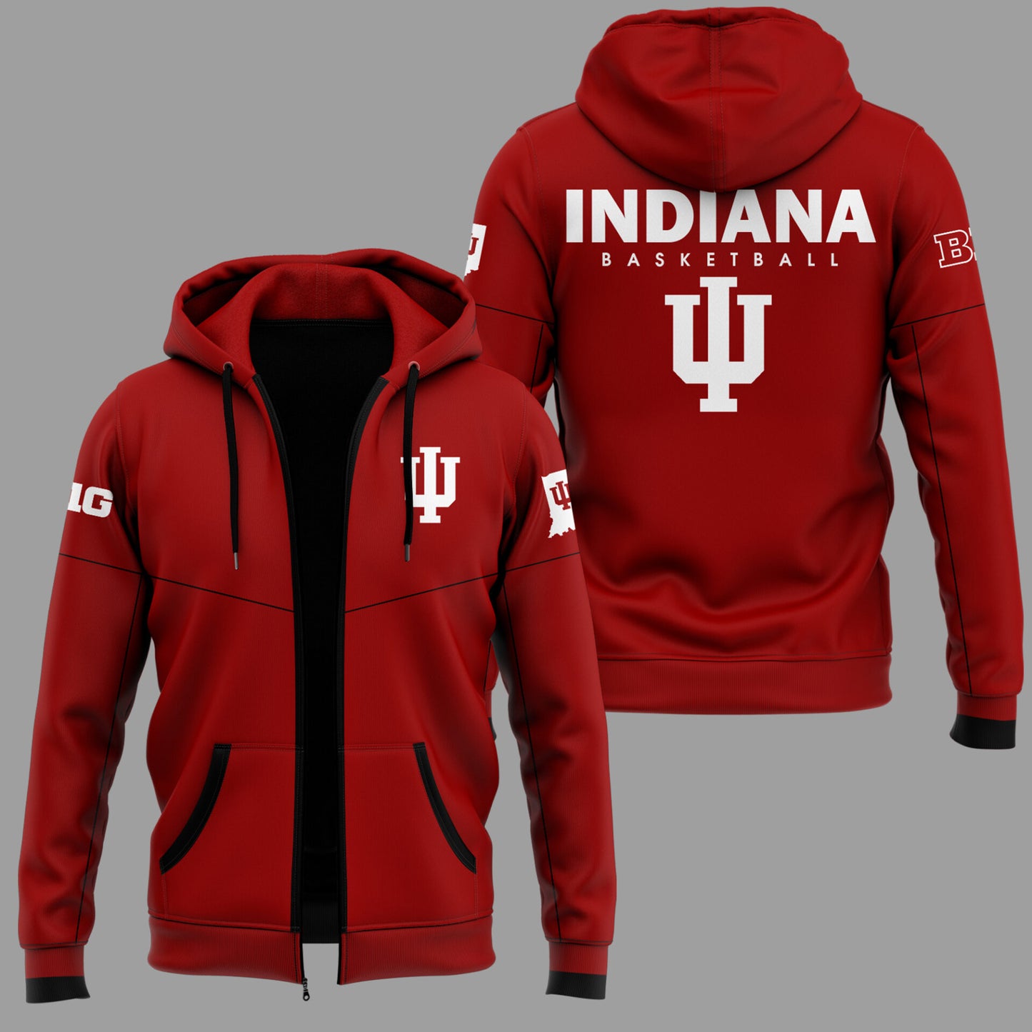 Limited Edition Coach Darian DeVries Indiana Men's Basketball Zip Hoodie-ND03222522