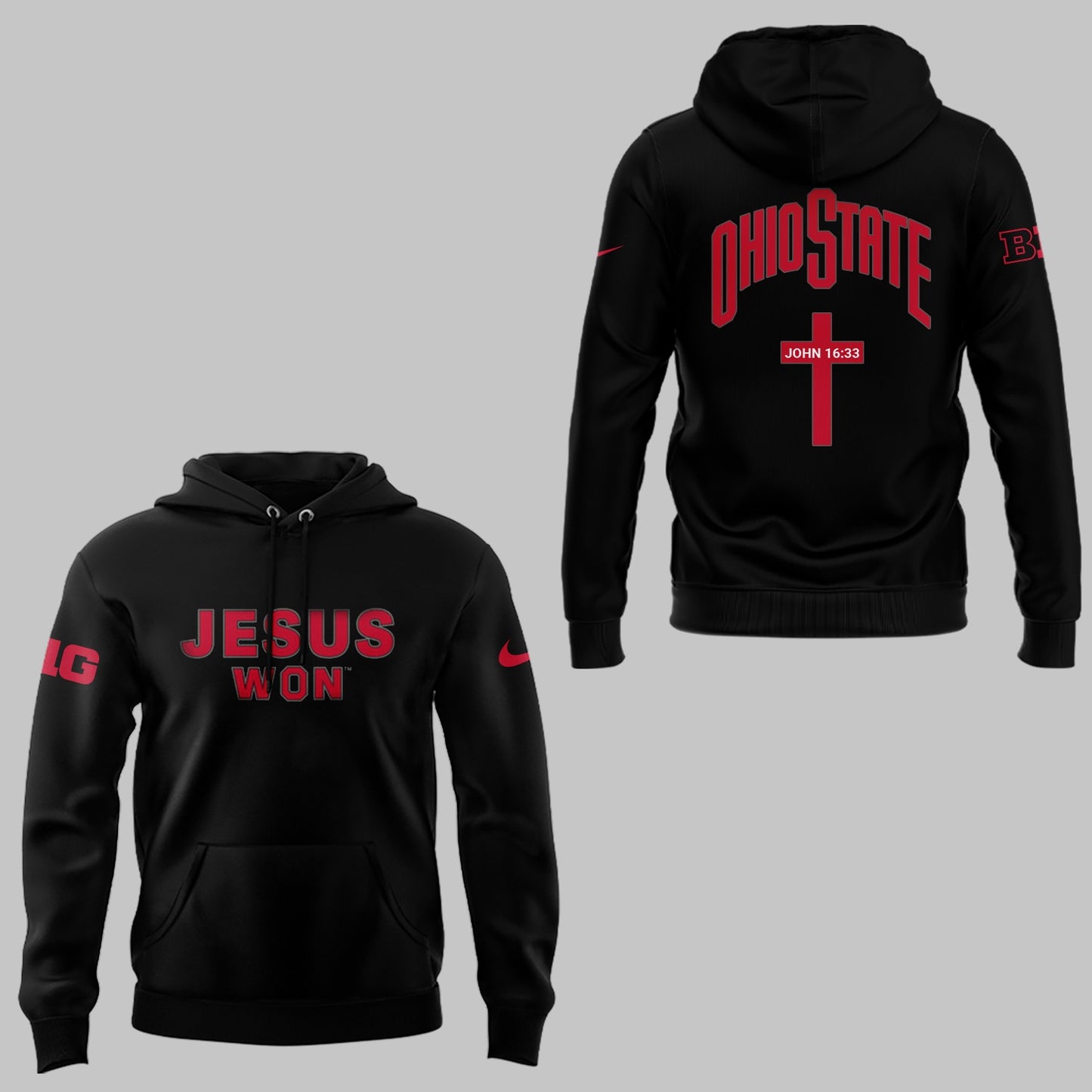 Limited Edition JESUS WON Black Hoodie