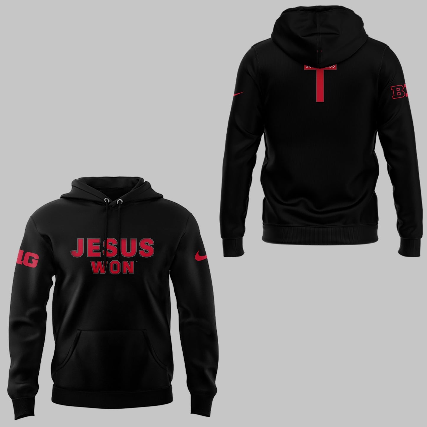 Limited Edition JESUS WON Black Hoodie