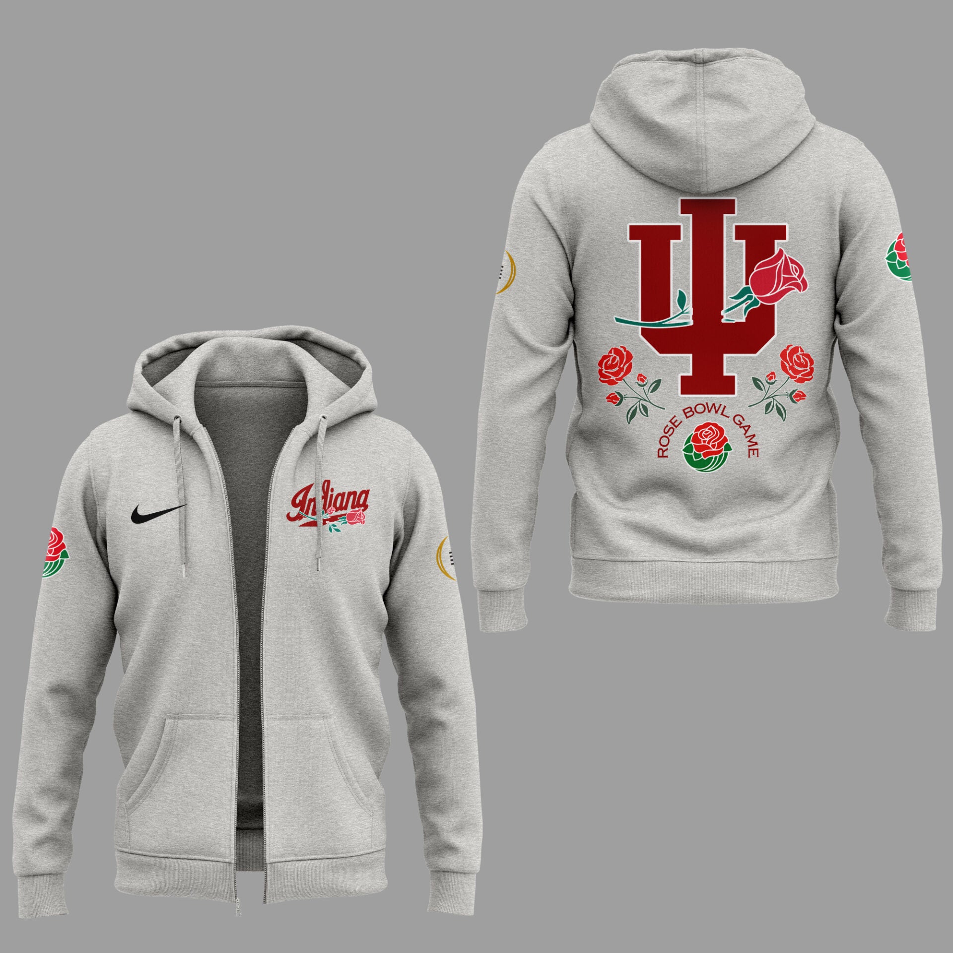Limited Edition Indiana Rose Bowl Game Zip Hoodie-ND12112511