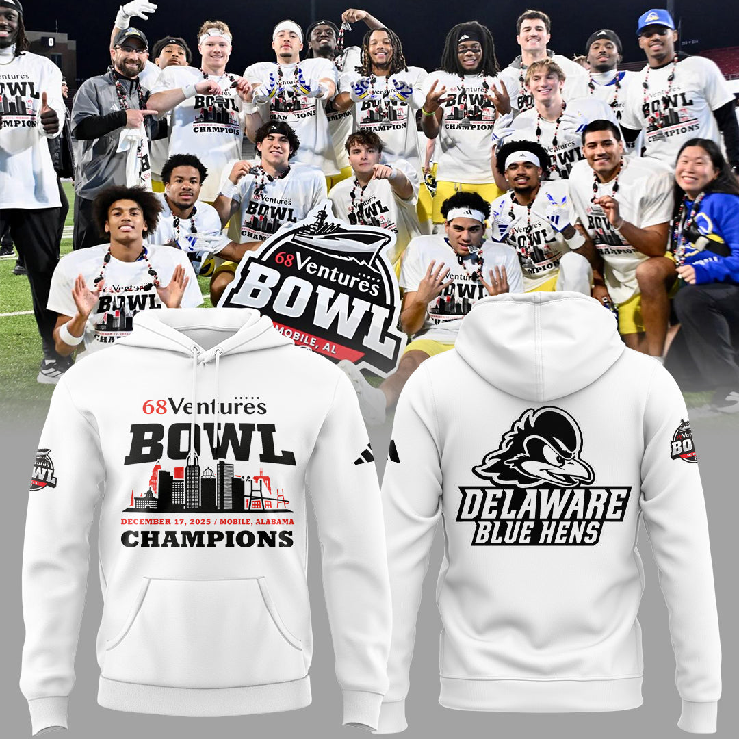 Limited Edition Delaware 68 Ventures Bowl Champions Hoodie