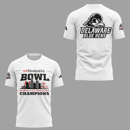Limited Edition Delaware 68 Ventures Bowl Champions Shirt