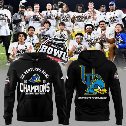 Limited Edition Delaware 68 Ventures Bowl Champions Hoodie