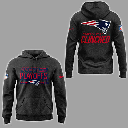 Limited Edition 2025 Patriots Playoffs Clinched Hoodie