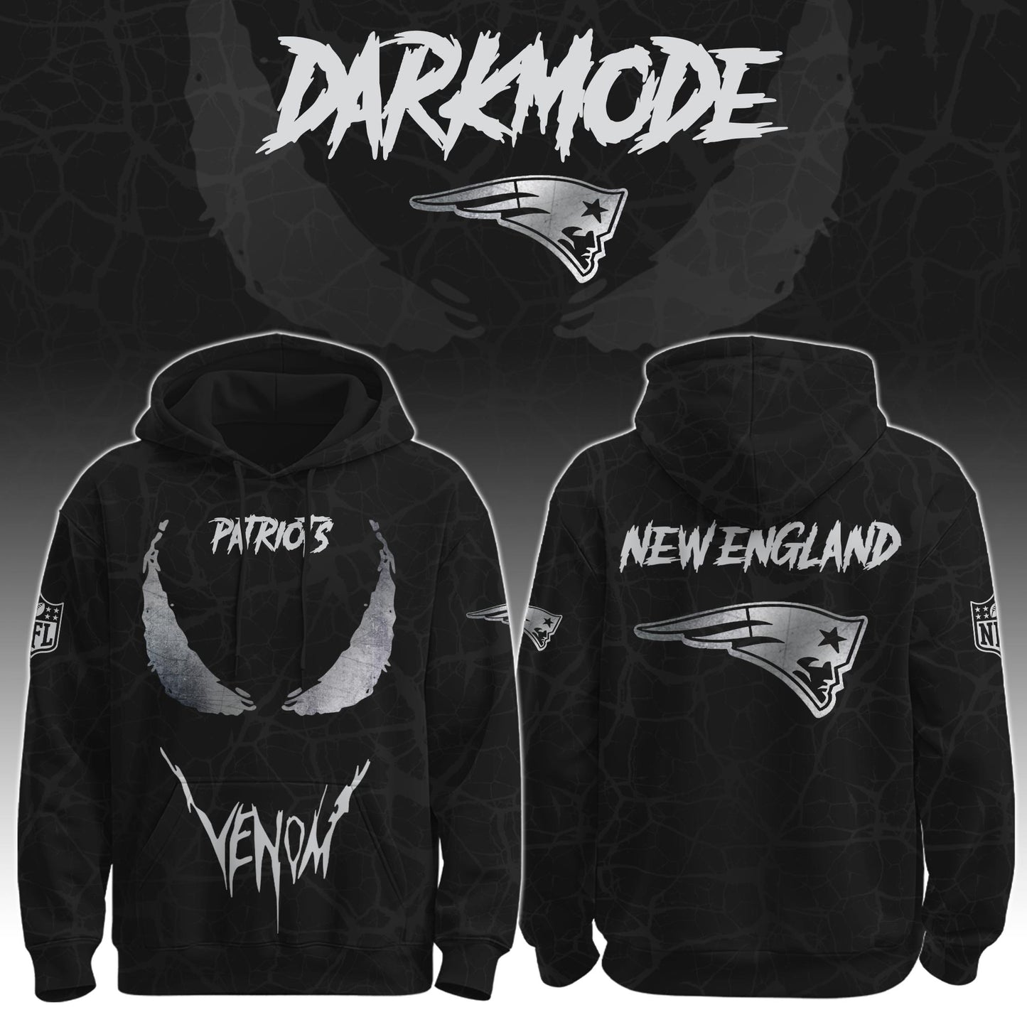 Patriots x Venom Darkness Hoodie