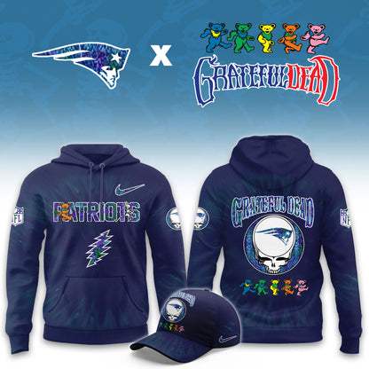 _New England Patriots Grateful Dead Limited Hoodie